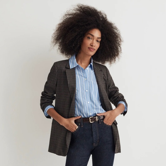 Madewell Larsen Blazer in Plaid - Picture 3 of 8
